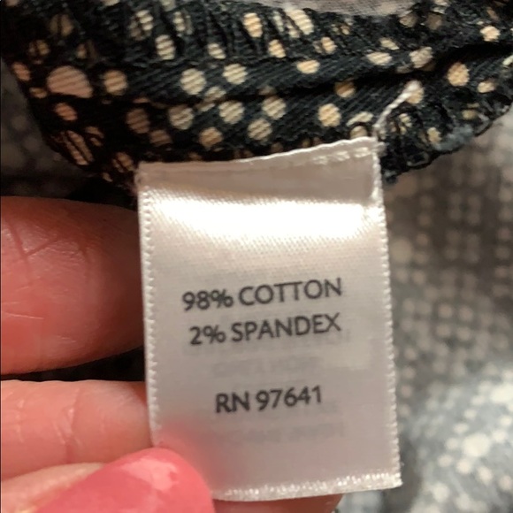 J JILL - Black Print Ankle Stretch Pants EC - Picture 5 of 5